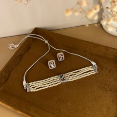 Nurelle Pearl Choker Set