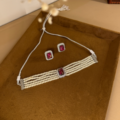 Nurelle Pearl Choker Set