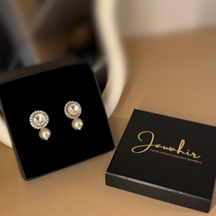 Moissanite Pearl Droplet