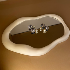 Moissanite Pearl Droplet